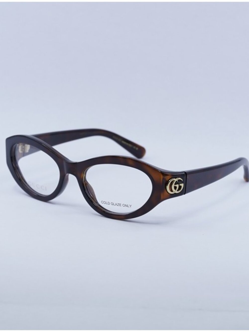 Gucci GG1405O 002 Eyeglasses Havana 51mm Cat Eye Frame